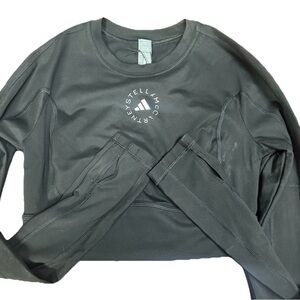 ADIDAS BY STELLA MCCARTNEY TRUESTRENGTH CROP TOP LONG SLEEVE - Size S - IW3859